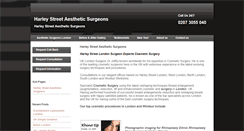 Desktop Screenshot of harleystreetaestheticsurgeons.co.uk